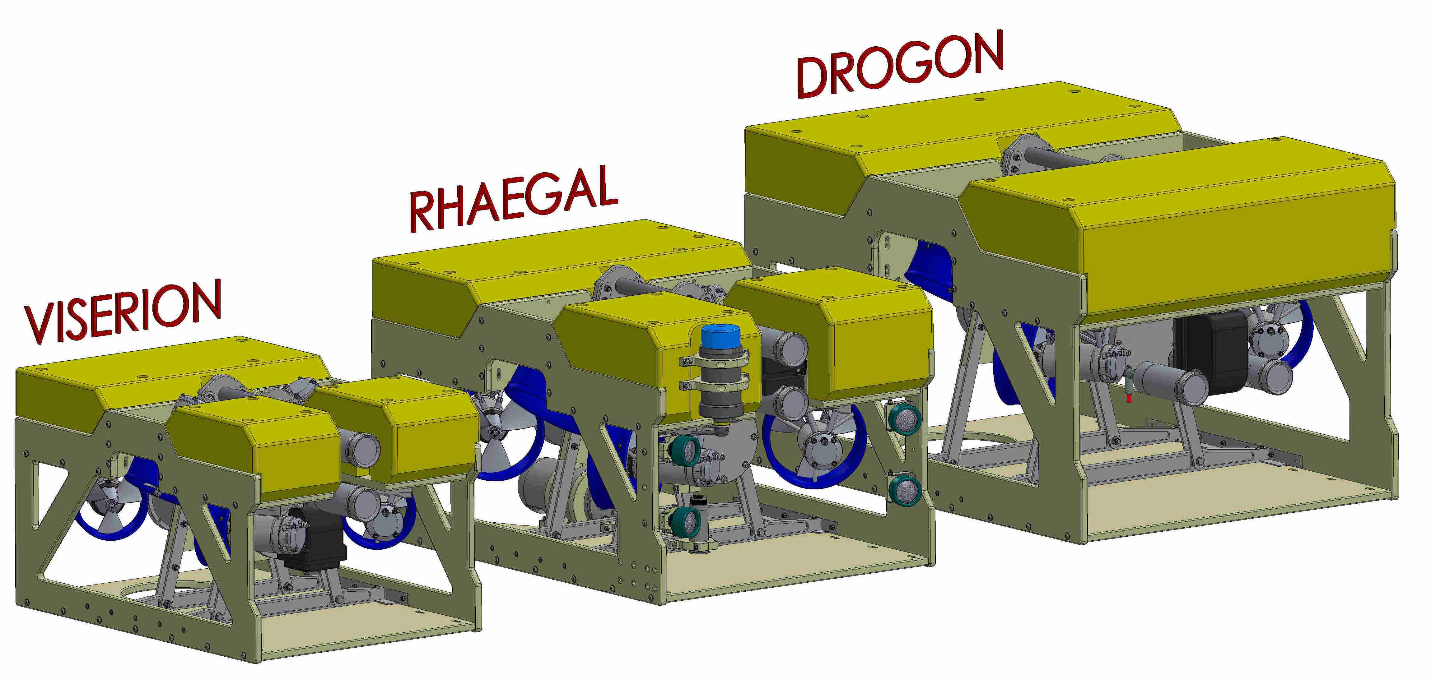 Dragon ROV's range of open frame vehicles